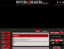 Tablet Screenshot of moversshakerscharity.com